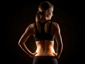 Physiotherapist demonstrating exercises for lower back pain to improve strength and flexibility